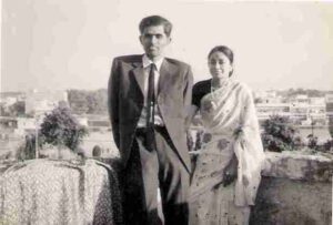 Balivada with wife Sarada in Delhi