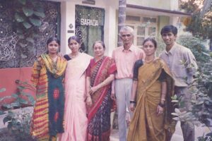 Balivada with family at home in Visakhapatnam