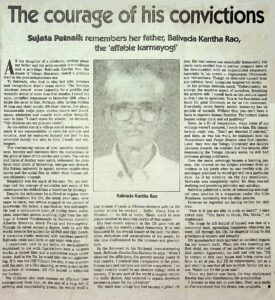 The Courage of his Convictions